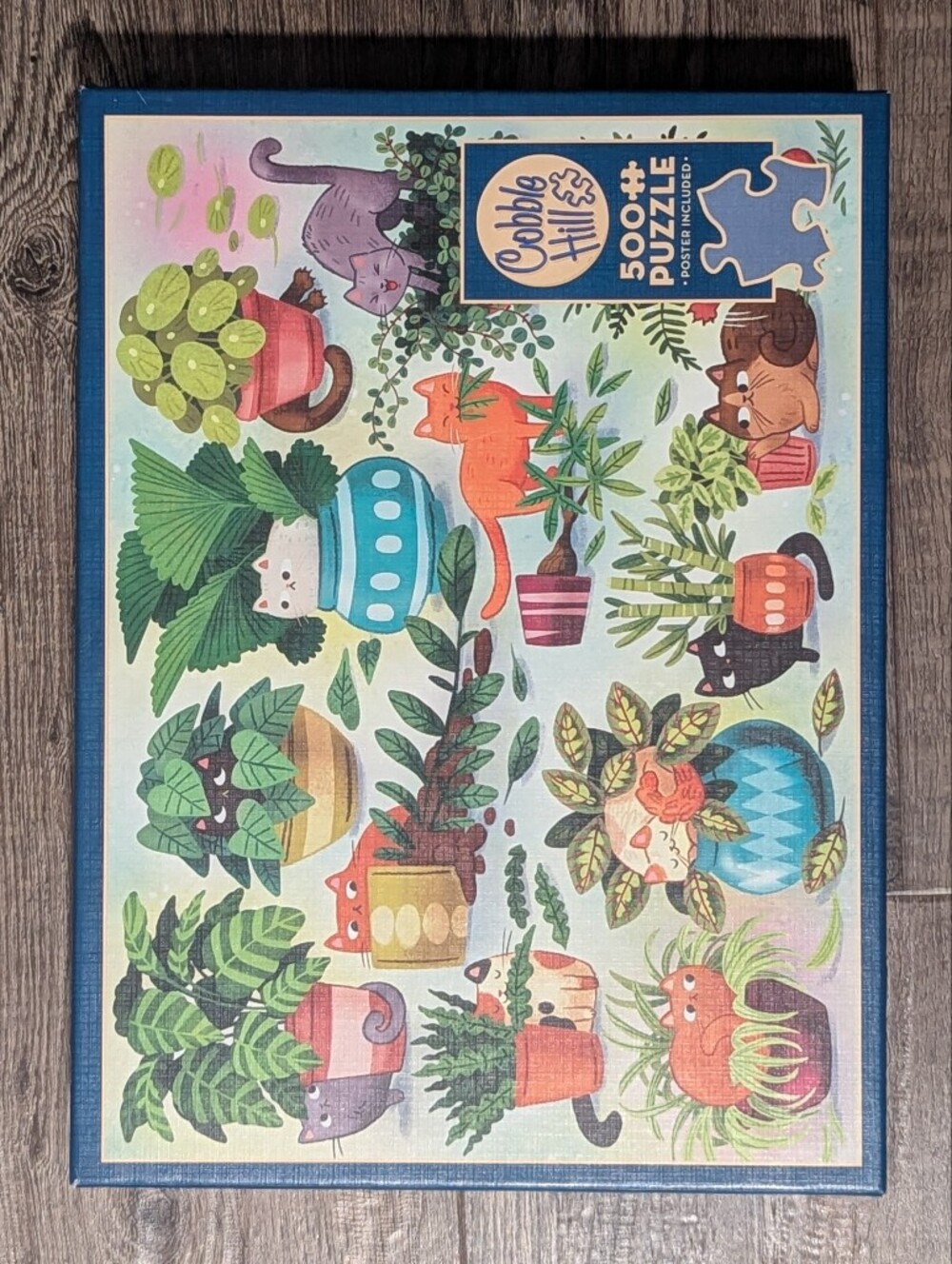 Cobble Hill Cats vs Plants 500 Piece Jigsaw Puzzle